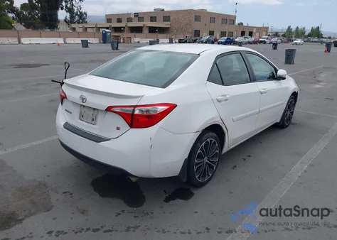 2014 Toyota Corolla S Plus from USA, damaged, VIN 2T1BURHE9EC092630